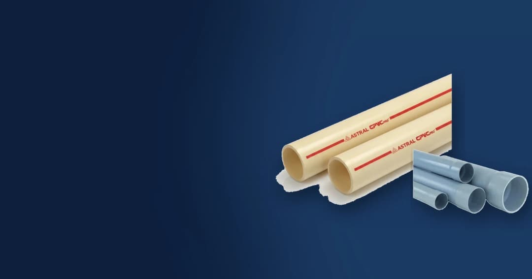 CPVC and PVC pipes side by side