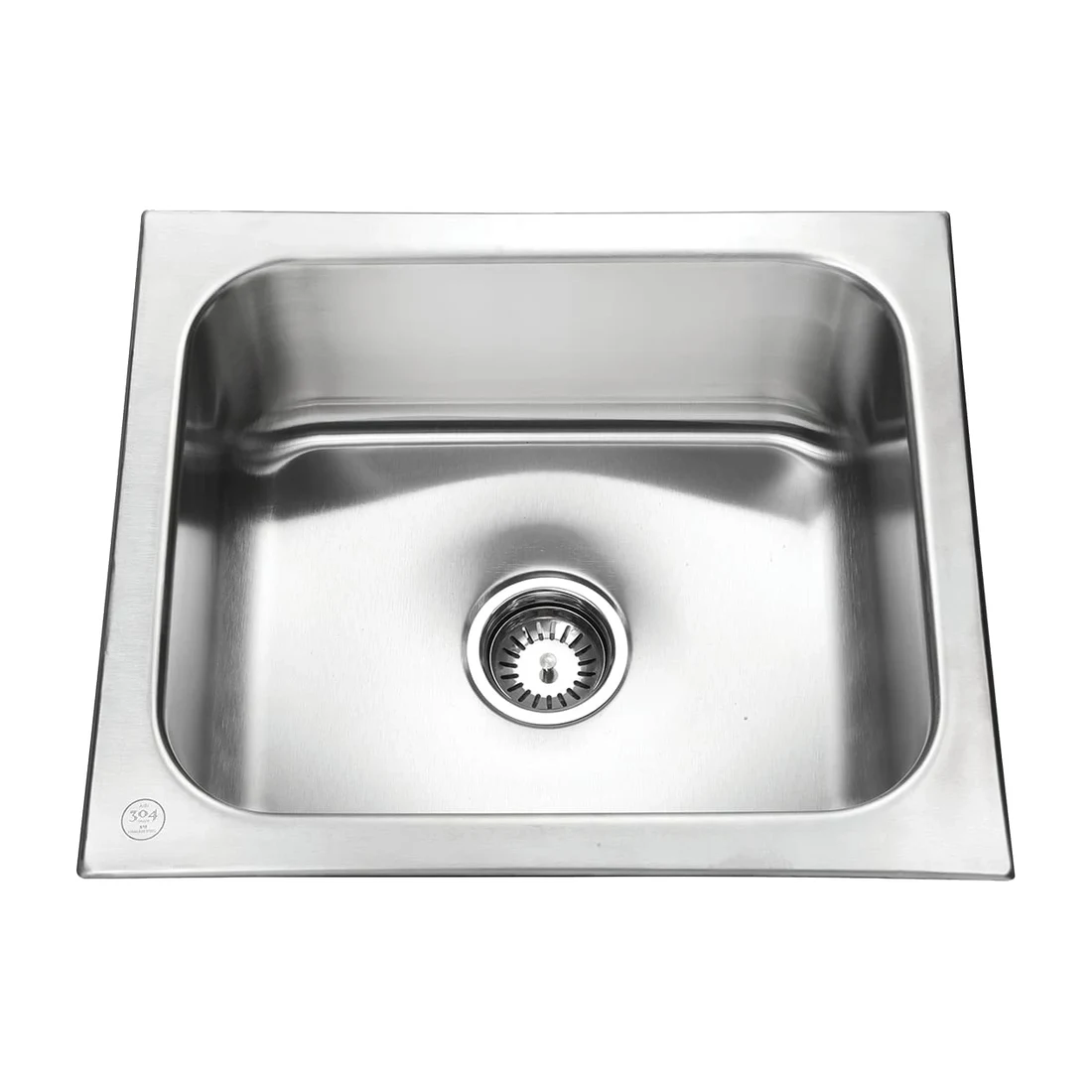 Eco Single Bowl Kitchen Sink Flat Edge - Stainless Steel