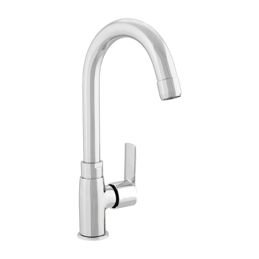 Crust Swan Neck Pillar Cock - Chrome