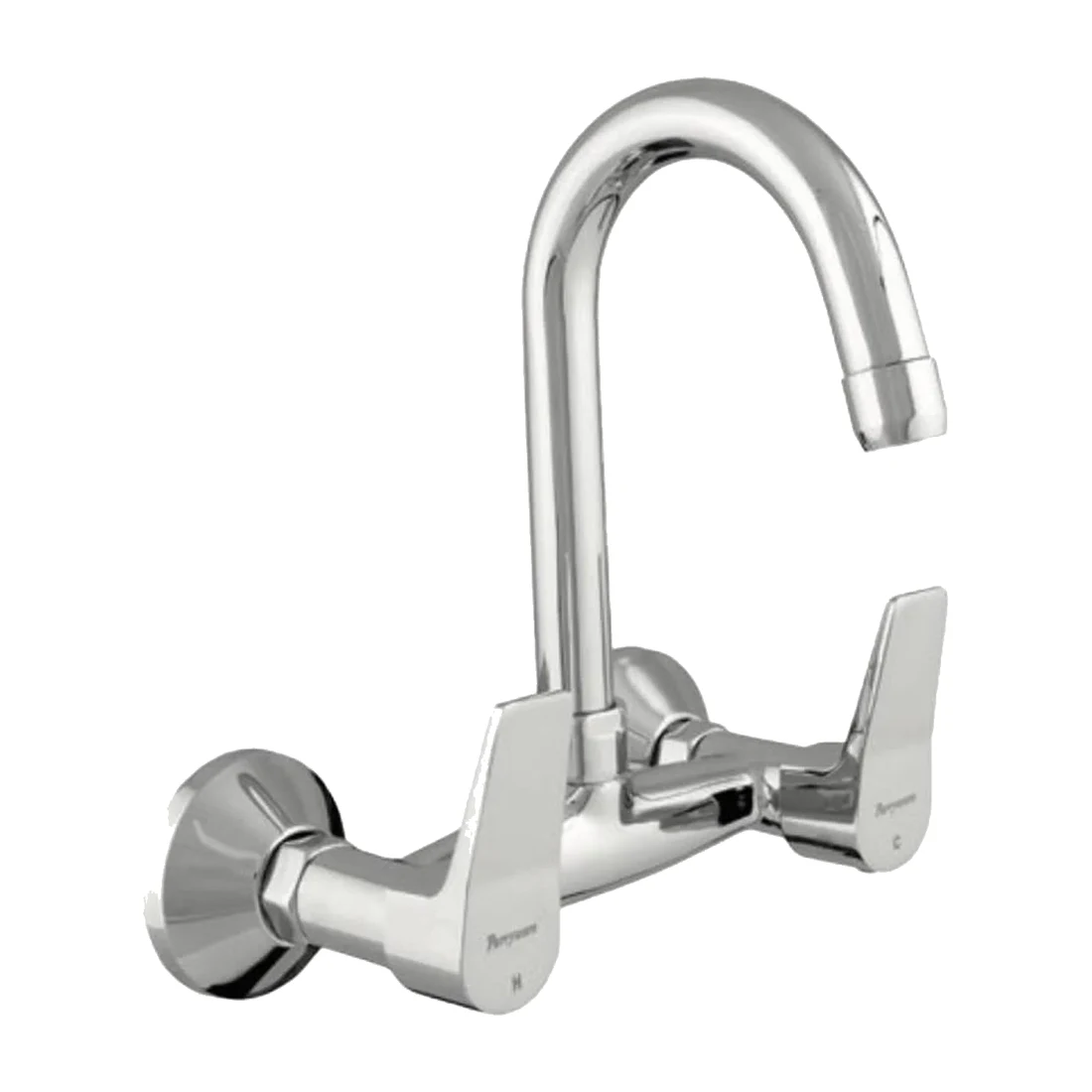 Aqua Wall Mounted Sink Mixer 2Knobs