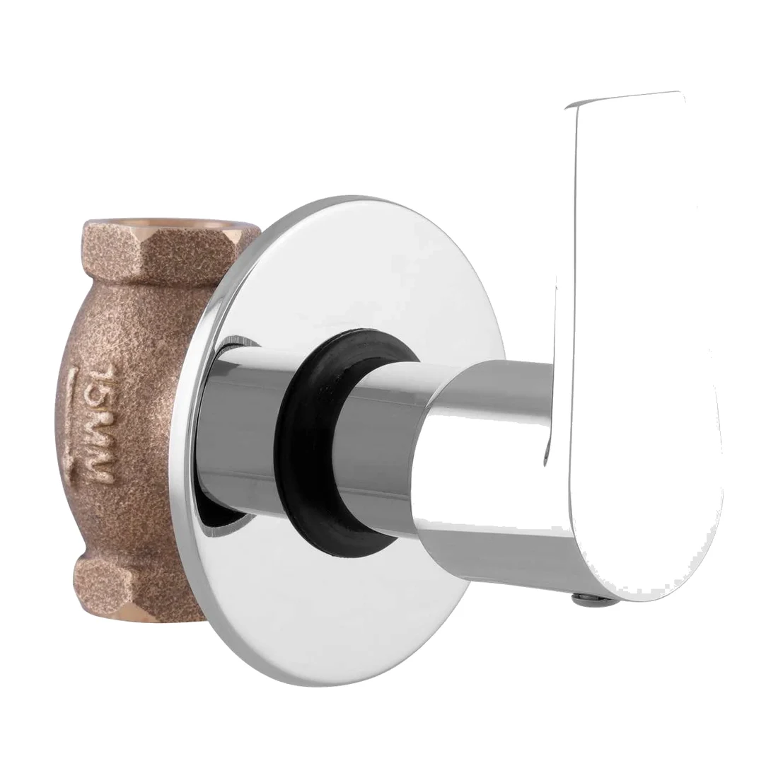 Praseo Concealed Stop Cock 15Mm Wall Flange