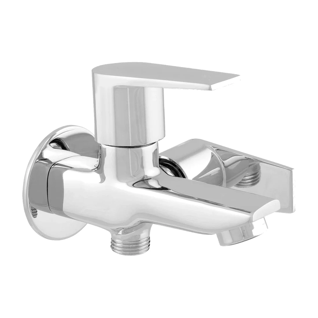 Praseo Two Way Bib Cock Two Handles Wall Flange
