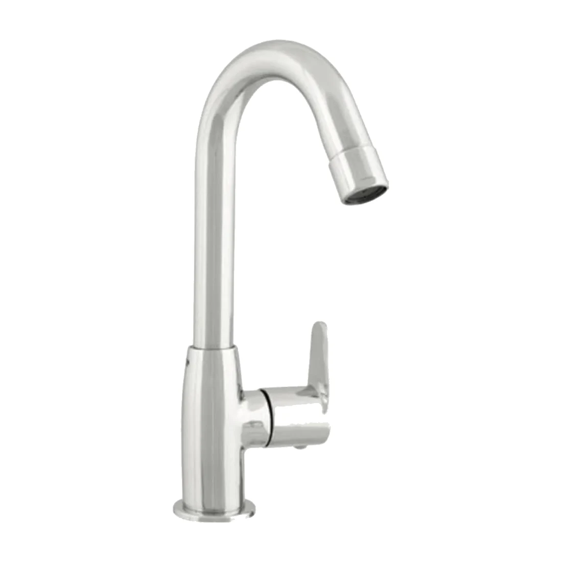 Uno Swan Neck Pillar Cock - Chrome