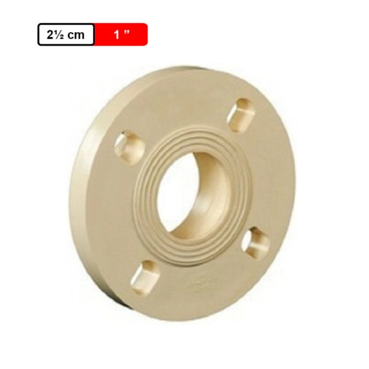 CPVC Flange with Gasket - End Cap Open
