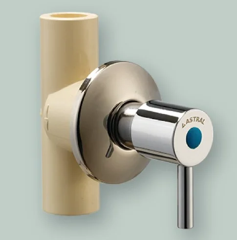 CPVC Concealed Valve Chrome Round