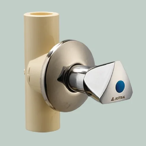 CPVC Concealed Valve Chrome Triangle