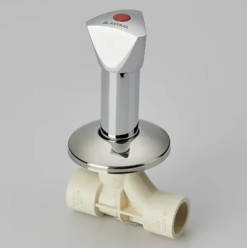 CPVC Concealed Valve Swept Chrome Triangle