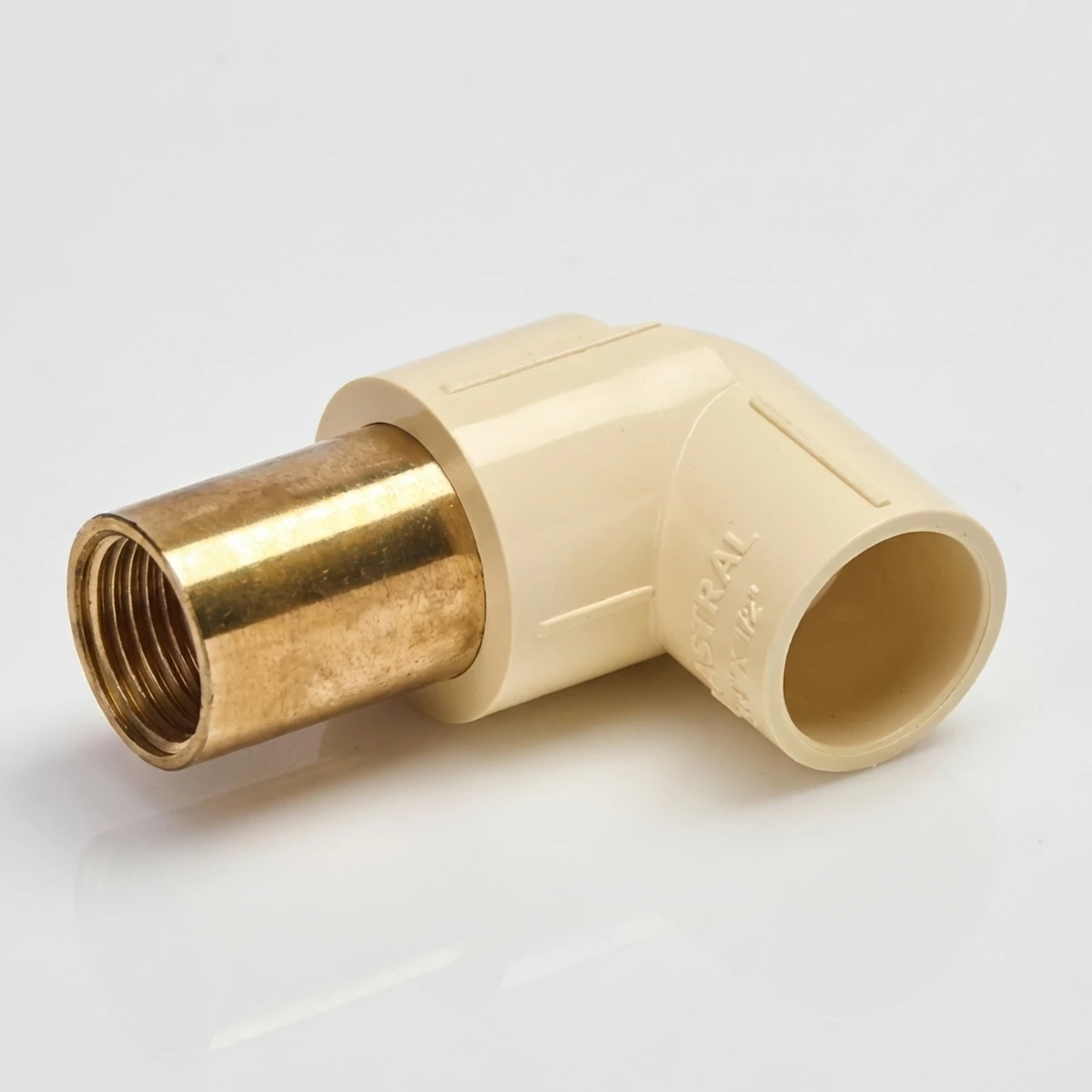 CPVC Female Ext. Elbow 90° Brass THDxSOC