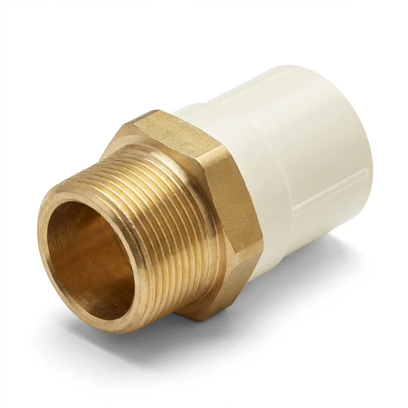 CPVC Male Adaptor Brass THDxSOC